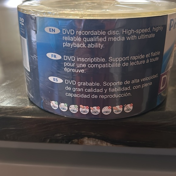 Philips Brand  DVD-R 40 Disk Pack. New never opened 
4.7GB. 120 minutes 1-16X - Picture 4 of 4